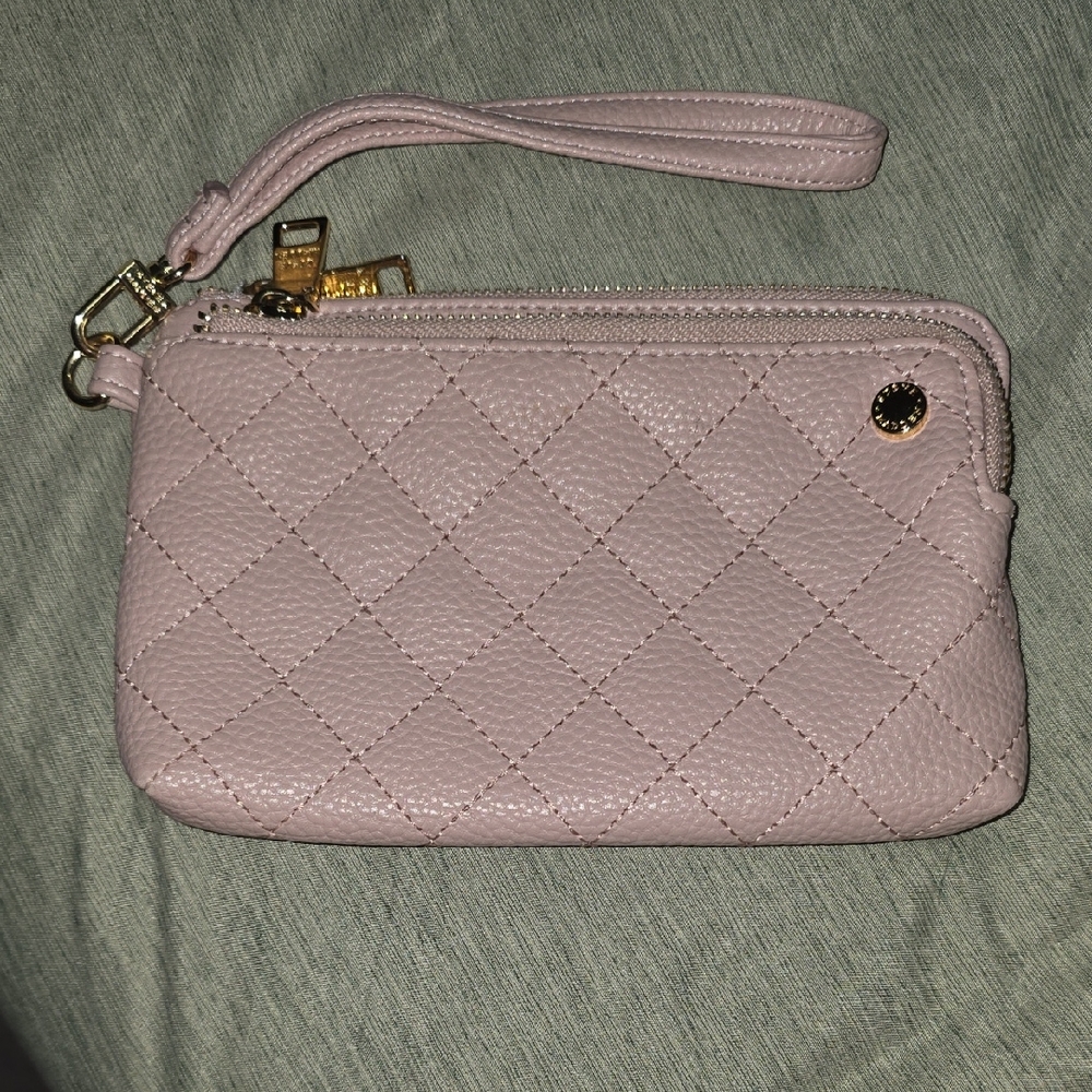 💫Steve MADDEN Quilted Pink Wristlet Clutch